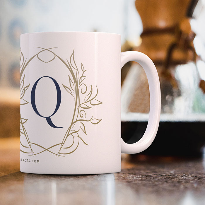 Personalized Coffee Mug with White Bird