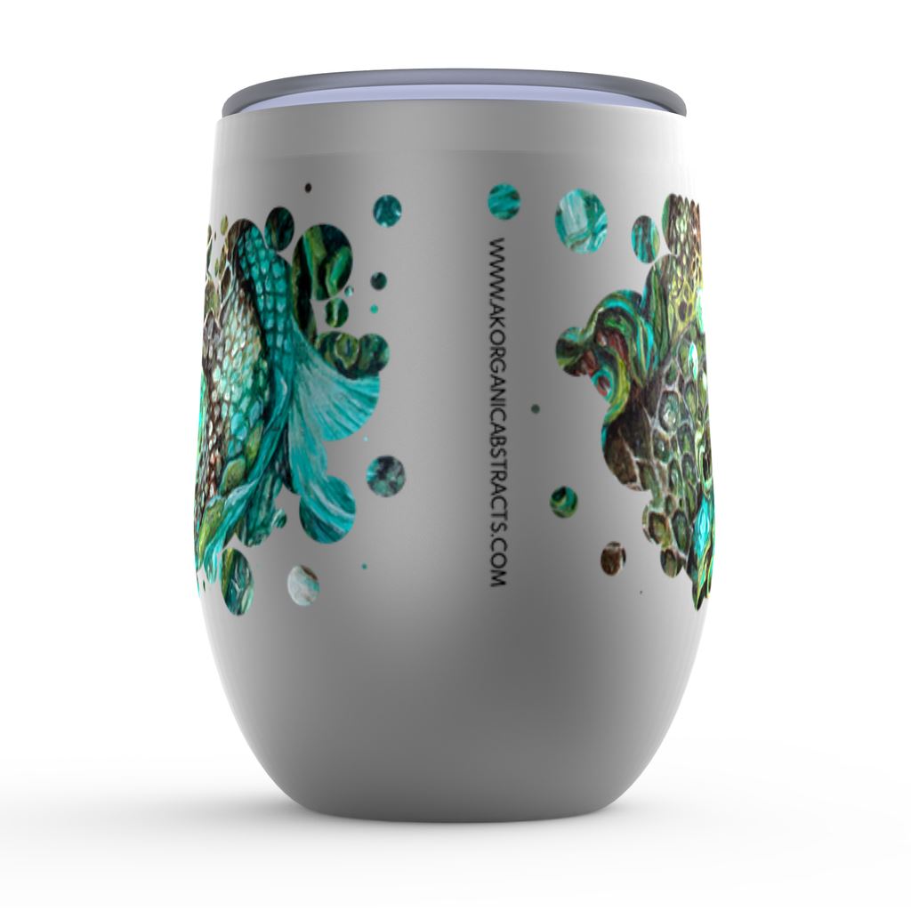 A Daughter of Poseidon Wine Tumbler drinkware AK Organic Abstracts