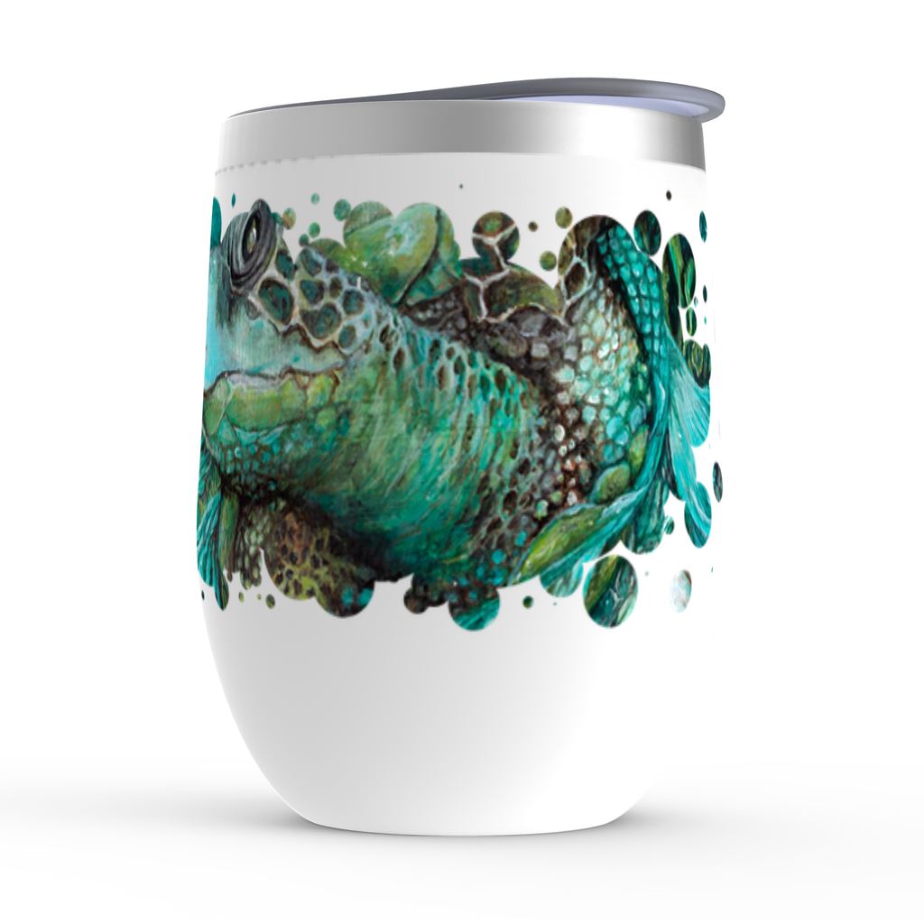 A Daughter of Poseidon Wine Tumbler drinkware AK Organic Abstracts