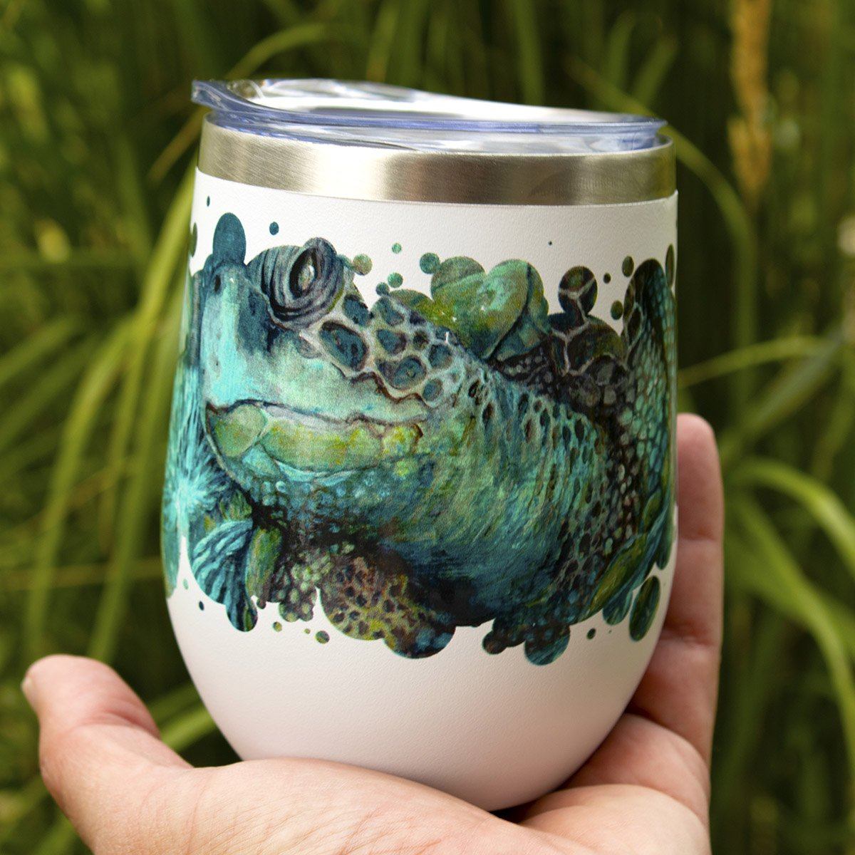 A Daughter of Poseidon Wine Tumbler drinkware AK Organic Abstracts