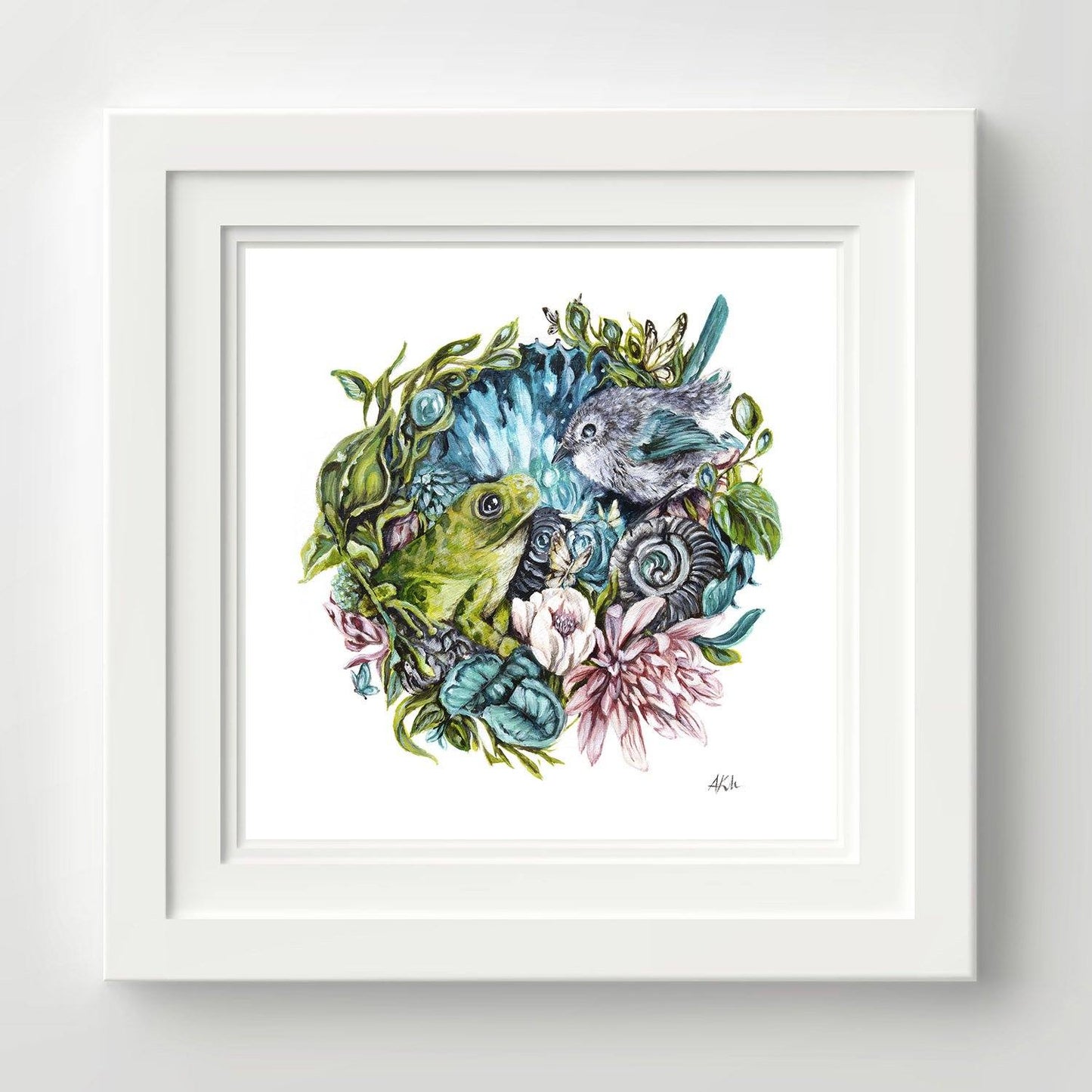 Matted and framed print