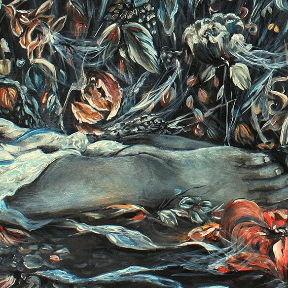 Gothic Art Print Cinderella and Slipper prints AK Organic Abstracts