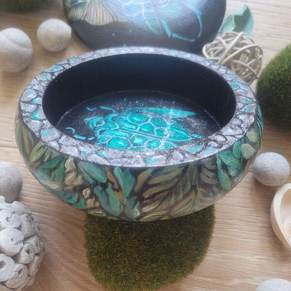 Steampunk Beetle Jewelry Box originalpainting AK Organic Abstracts