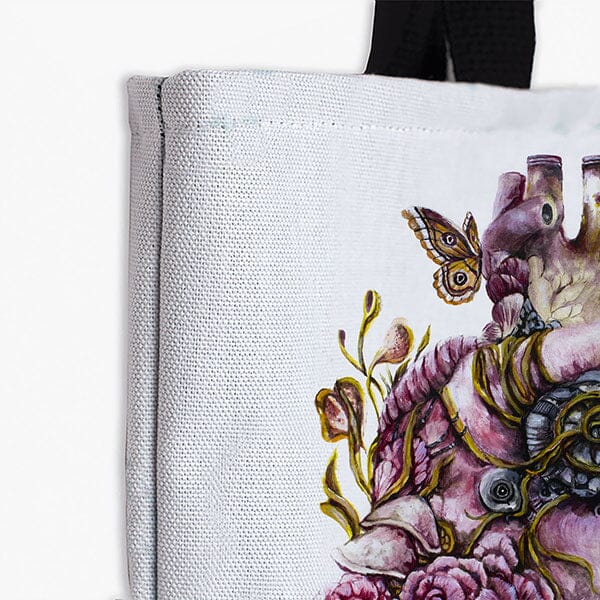 Steampunk Heart Tote tote AK Organic Abstracts