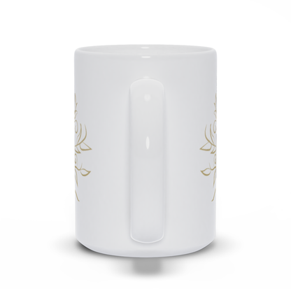 Personalized Coffee Mug with White Bird