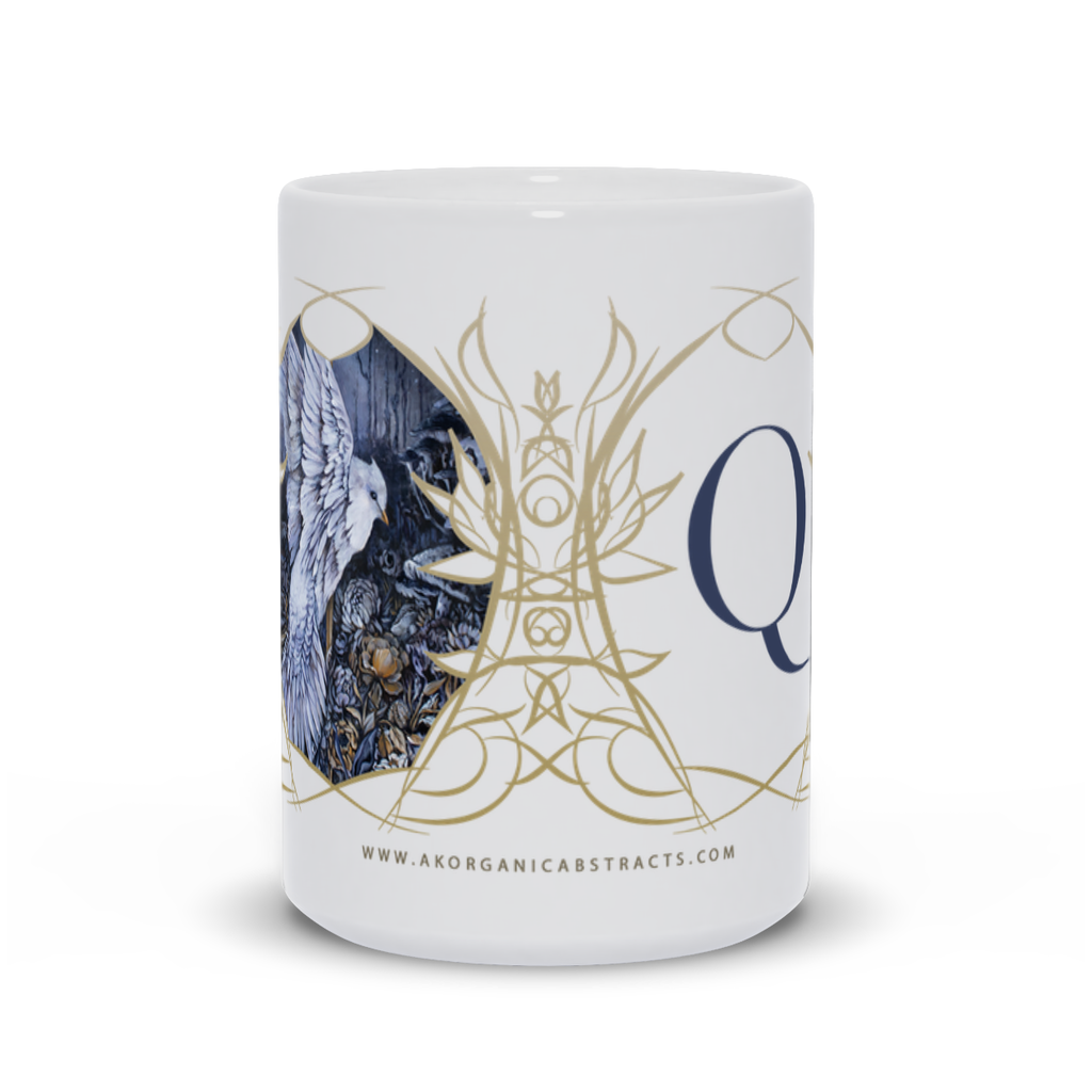 Personalized Coffee Mug with White Bird