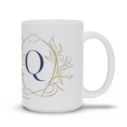 Personalized Coffee Mug with White Bird