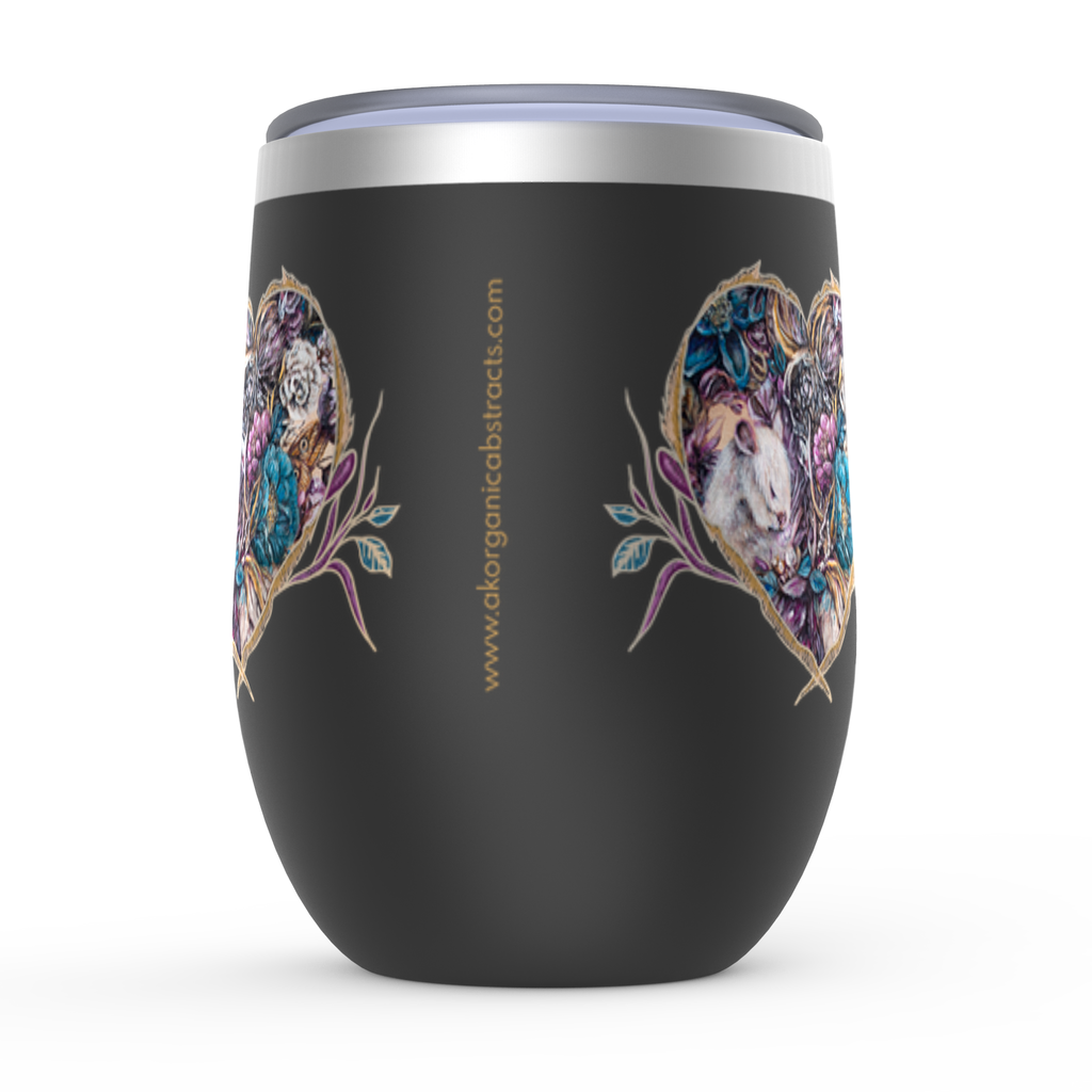 website on back of tumbler