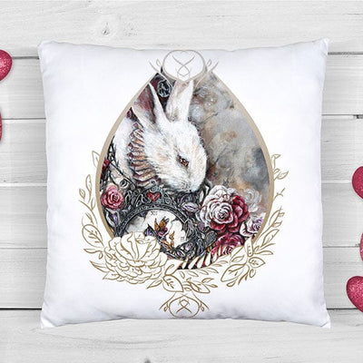 Alice in Wonderland Bunny Outdoor Pillow pillow AK Organic Abstracts 