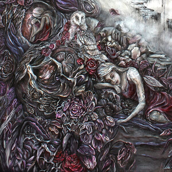 Fantasy Art Print Gothic Sleeping Beauty prints AK Organic Abstracts 