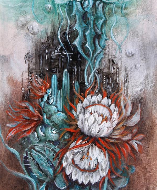 Detail jellyfish print