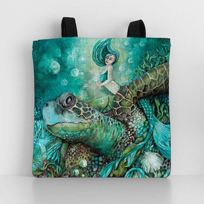 Durable bag with woven handles