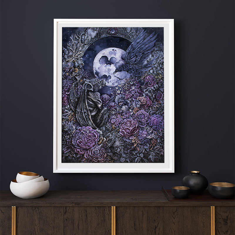 Matted and framed fantasy art print
