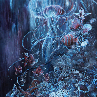 Scifi Jellyfish Seascape 