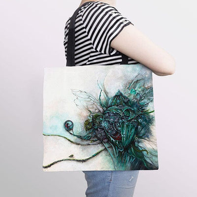 Steampunk Beetle Tote tote AK Organic Abstracts 