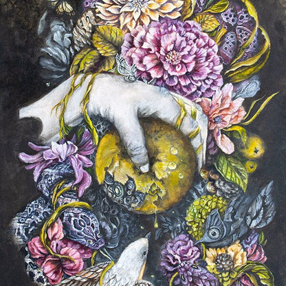 Steampunk Forbidden Apple Fantasy Art Print prints AK Organic Abstracts 