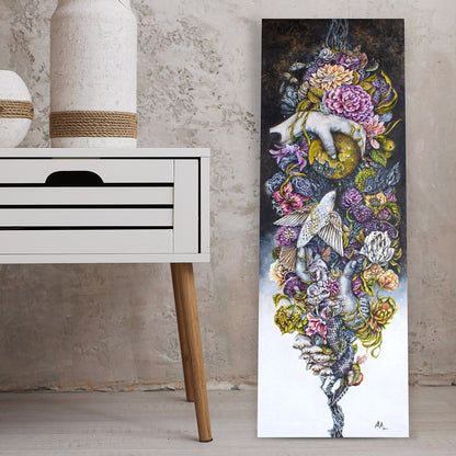 Steampunk Forbidden Apple Fantasy Art Print, Surreal Art Home Decor prints AK Organic Abstracts 
