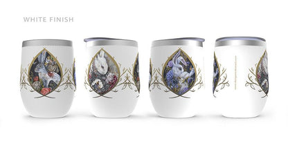 The Bunny Collection Wine Tumbler drinkware AK Organic Abstracts 