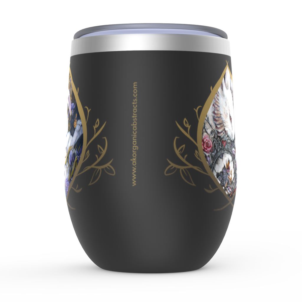 The Bunny Collection Wine Tumbler drinkware AK Organic Abstracts 